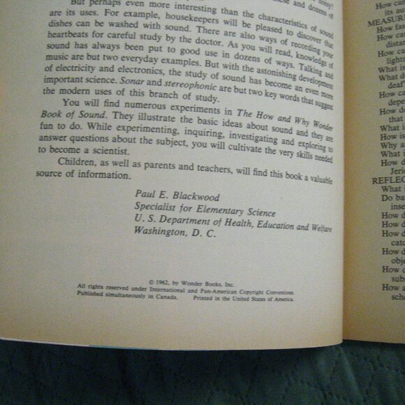 How And Why Wonder Book Of Sound 1962 - Picture 5 of 10